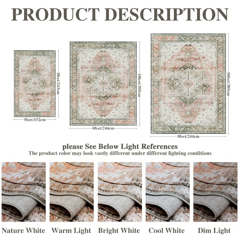 Bohemian Faux Cashmere Rug