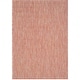 preview thumbnail 144 of 191, SAFAVIEH Courtyard Carolann Indoor/ Outdoor Waterproof Patio Backyard Rug 4' x 5'7" - Red/Beige