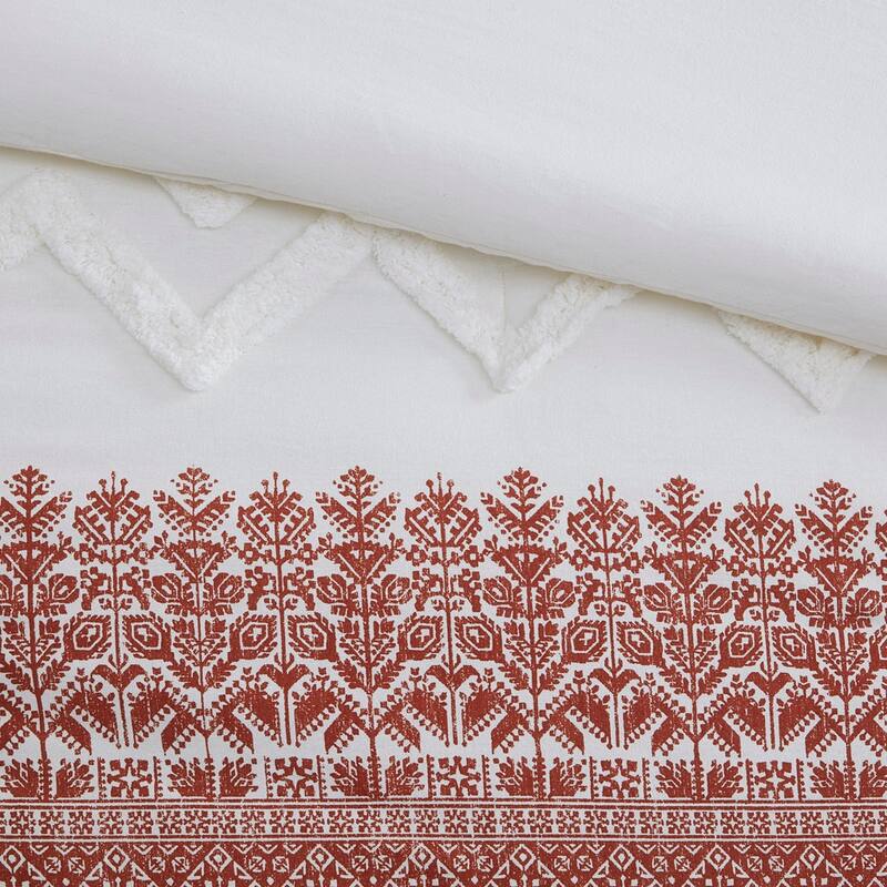 GDF Studio - Mila Cotton Comforter Set with Chenille Tufting