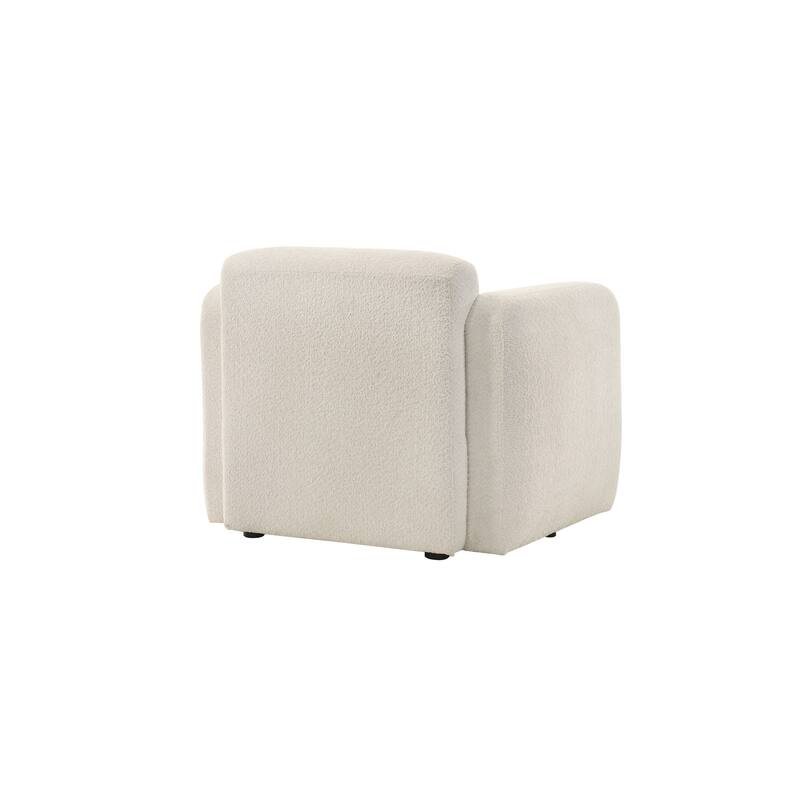 Sierra Ivory Boucle Accent Chair, Loveseat, Sofa, or Living Room Set