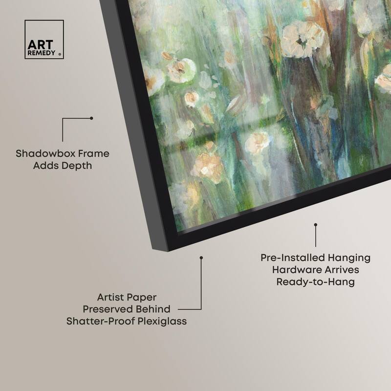 Harmony Green II Shadowbox by Art Remedy