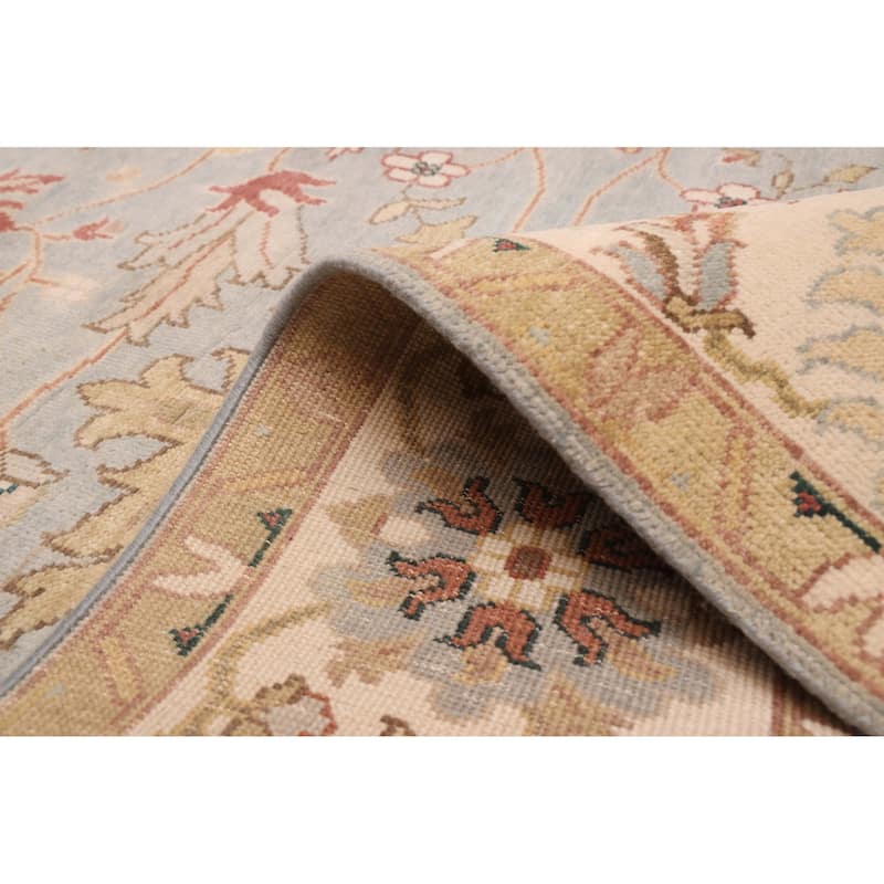 ECARPETGALLERY Hand-knotted Jules Serapi Light Denim Blue Wool Rug - 8'0 x 10'1