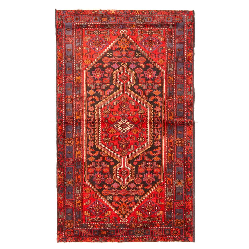 ECARPETGALLERY Hand-knotted Anadol Black Wool Rug - 4'7 x 7'9