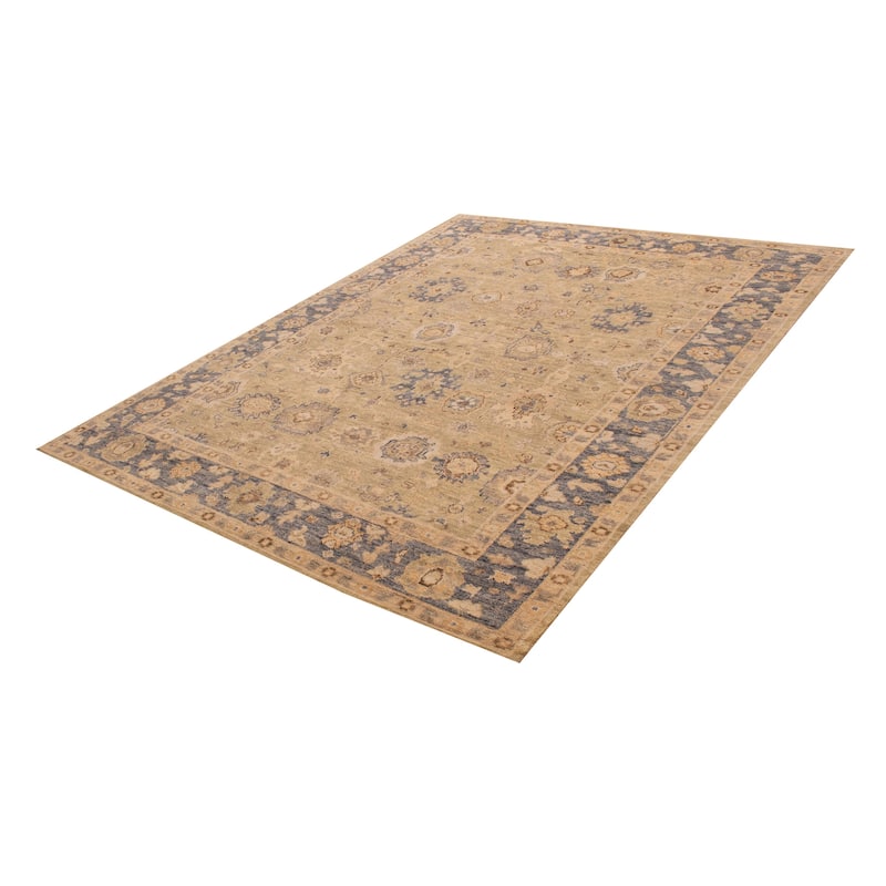 ECARPETGALLERY Hand-knotted Jules Serapi Green Wool Rug - 10'2 x 13'9