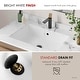 preview thumbnail 10 of 9, 24.5" W x 16.5" D White Rectangular Undermount Bathroom Sink - 24.5 " x 16.5" x 6.5"