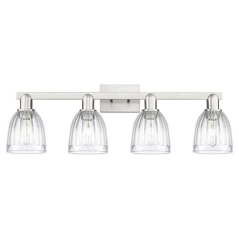 Innovations Lighting Endless Possibilities Arcadia - Brookfield - 4 Light 33" Bath Vanity Light - Brushed Satin Nickel