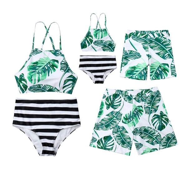 matching bathing suits for mom dad and baby