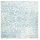 preview thumbnail 138 of 154, SAFAVIEH Evoke Quinn Vintage Distressed Rug 6'7" x 6'7" Square - Ivory/Aqua
