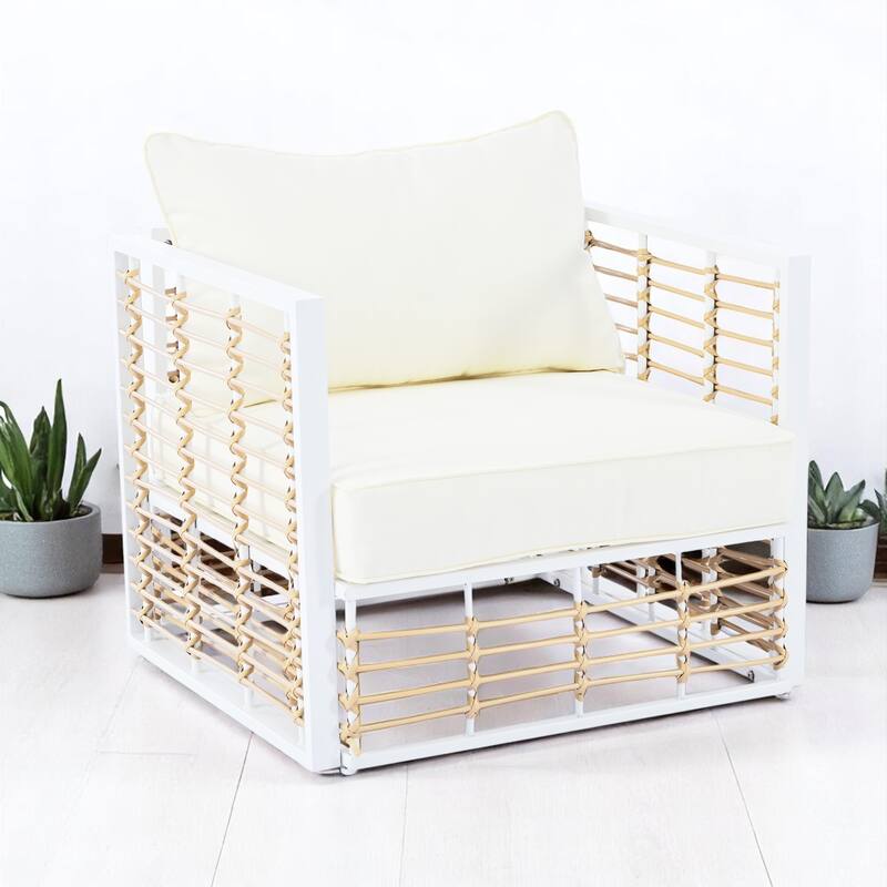 7-Piece Outdoor Sofa Set with All-Weather Garden Conversational Furniture Set, Cushions-Patio Sectional Sofa Set