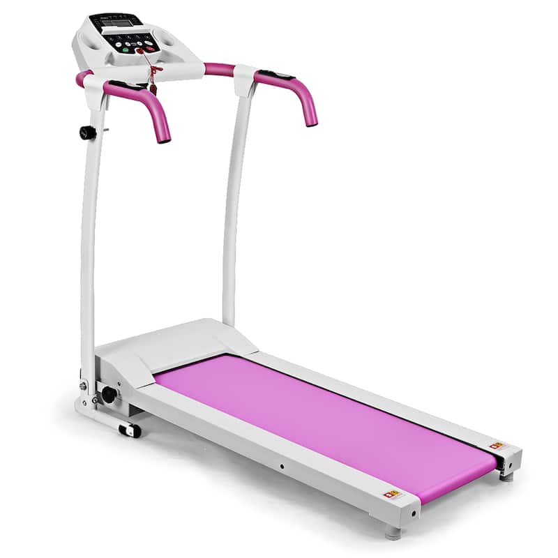 Folding Treadmill Electric Motorized Power Fitness Machine - Pink