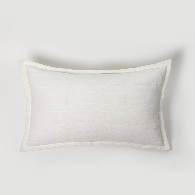 Rugby, Linen Blend, White, Sham