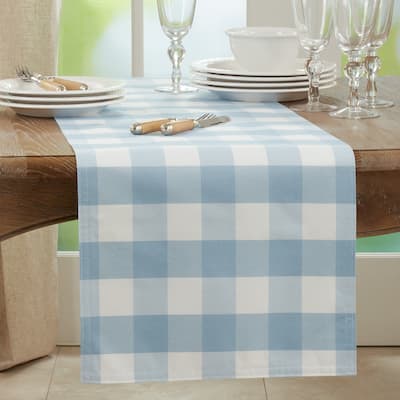 Buffalo Plaid Cotton Blend Table Runner