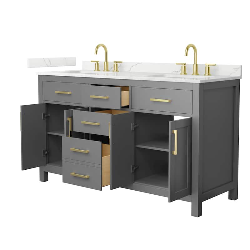 Wyndham Collection WCG2424-60D-QTZ-US3MXX Beckett 60" Free Standing