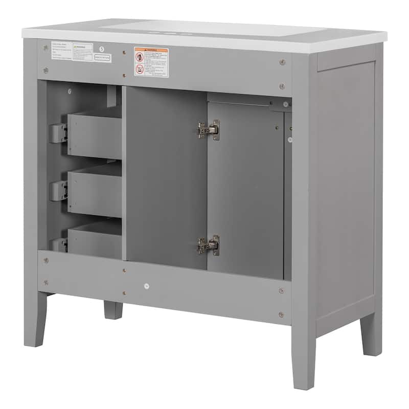 Merax 36” Bathroom Vanity Cabinet with Sink