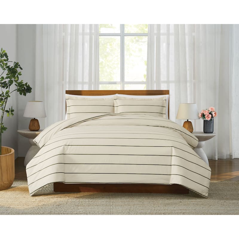 Brooklyn Loom Hayward Stripe 3 Piece Comforter Set