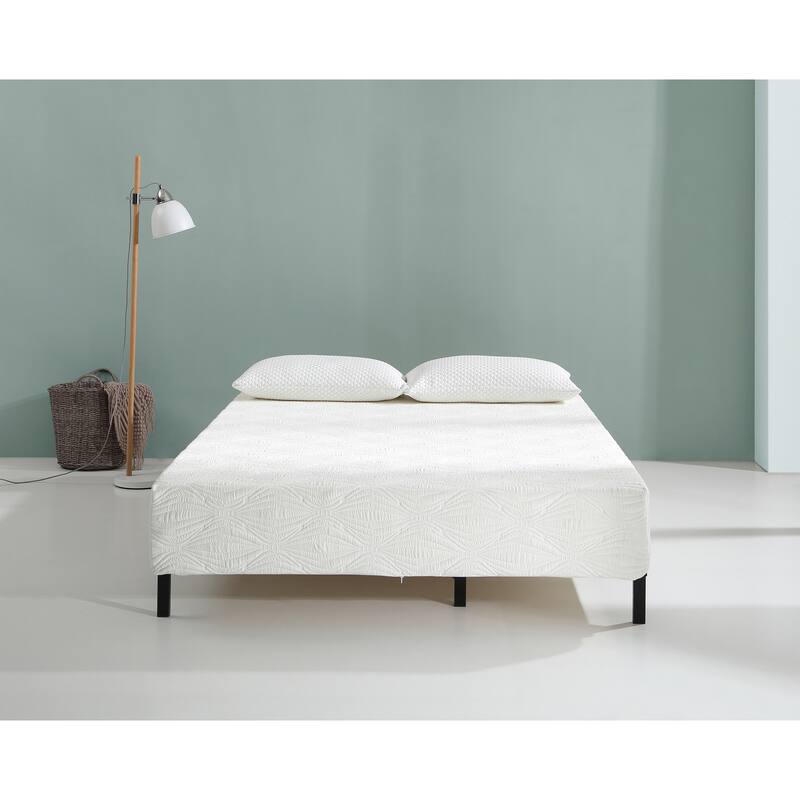Gel Infused Memory Foam Mattress in a Box,Cool & Relaxed Sleep, High-Density Foam,Extra Firm Support,White