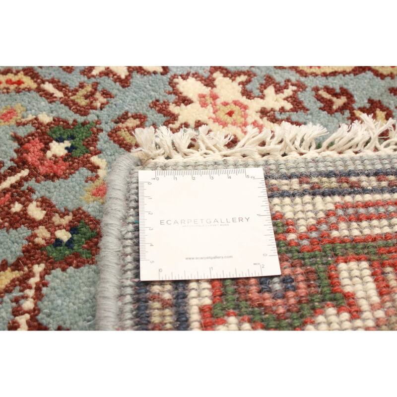 ECARPETGALLERY Hand-knotted Serapi Heritage Light Blue Wool Rug - 2'7 x 13'7