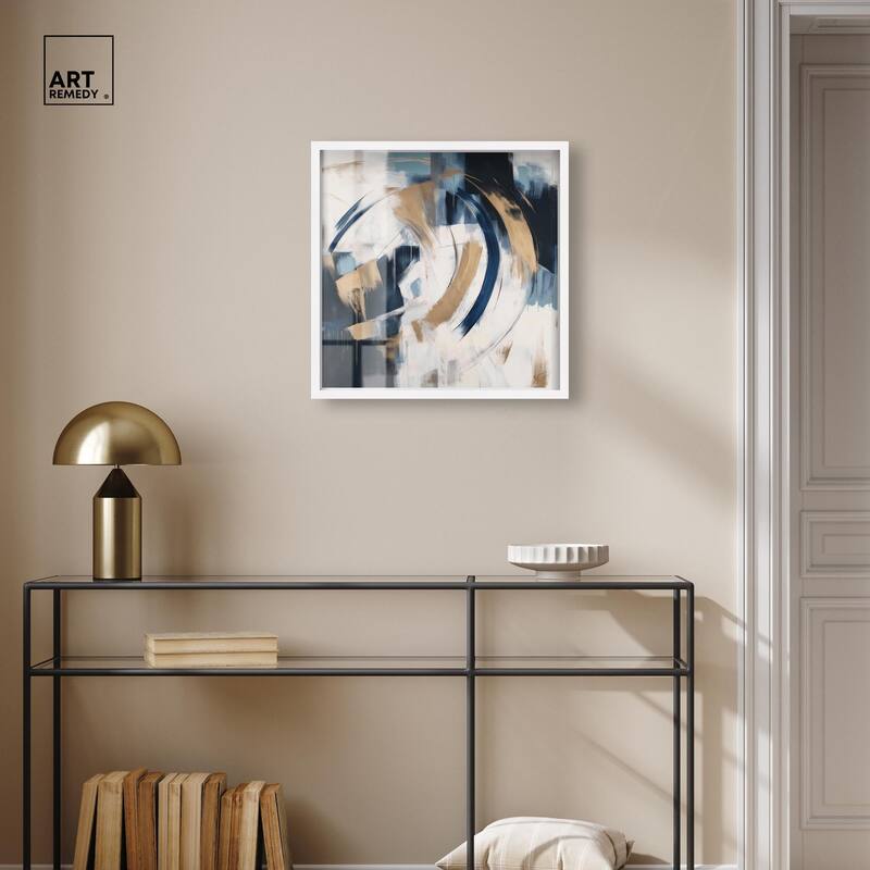 Golden Vortex I Shadowbox by Art Remedy