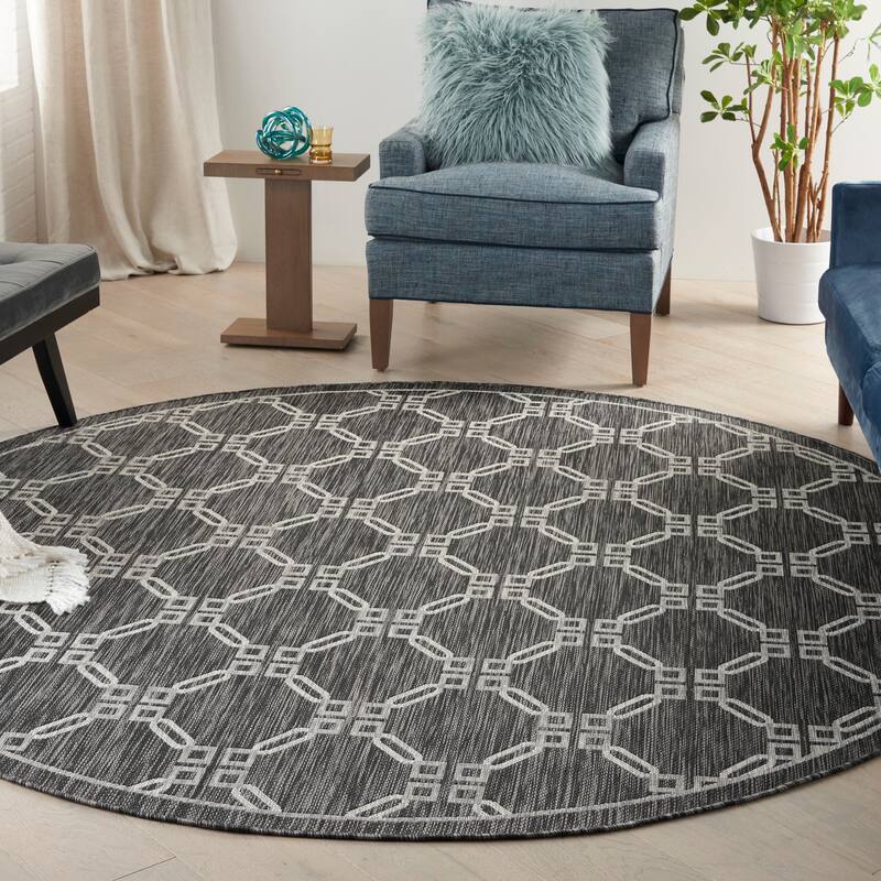 Nourison Garden Party Geometric Casual Indoor/Outdoor Area Rug
