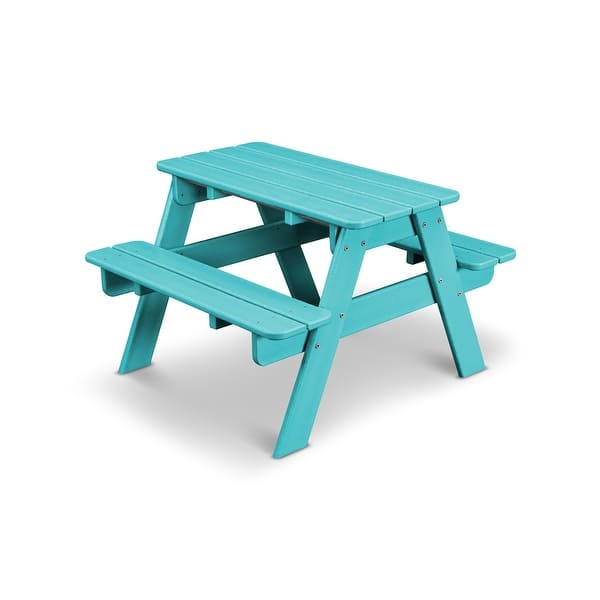 slide 2 of 32, POLYWOOD Kids Outdoor Picnic Table
