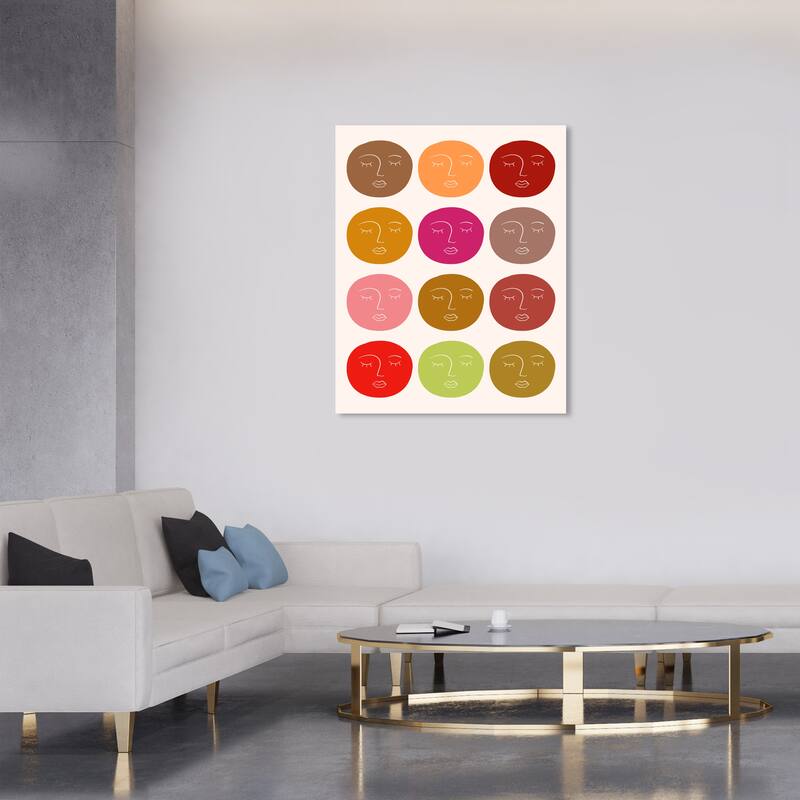 Wynwood Studio Canvas Abstract Enjoy the Park Colors Brown Modern & Contemporary Wall Art Canvas Print - 30 x 36