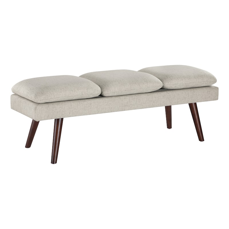 Amanda 54" Mid-Century Bench