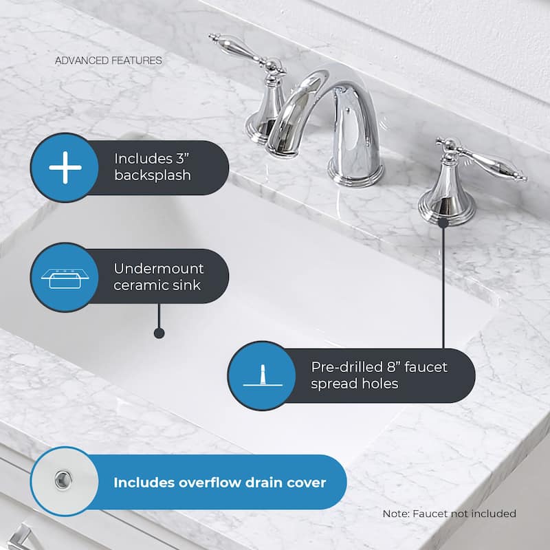OVE Decors Tahoe 36 White Vanity