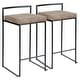 preview thumbnail 63 of 72, Porch & Den Forrest Contemporary Black Stackable Fully Welded Counter Stool (Set of 2) cowboy brown