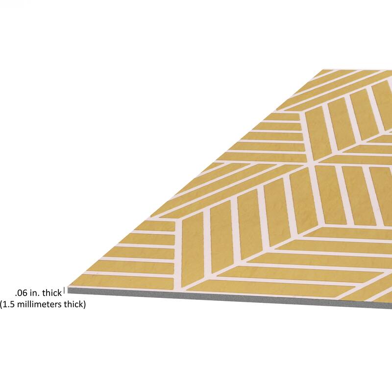 Retro Self Adhesive Vinyl Floor Tile - Latte - 20 Tiles/20 sq. ft.