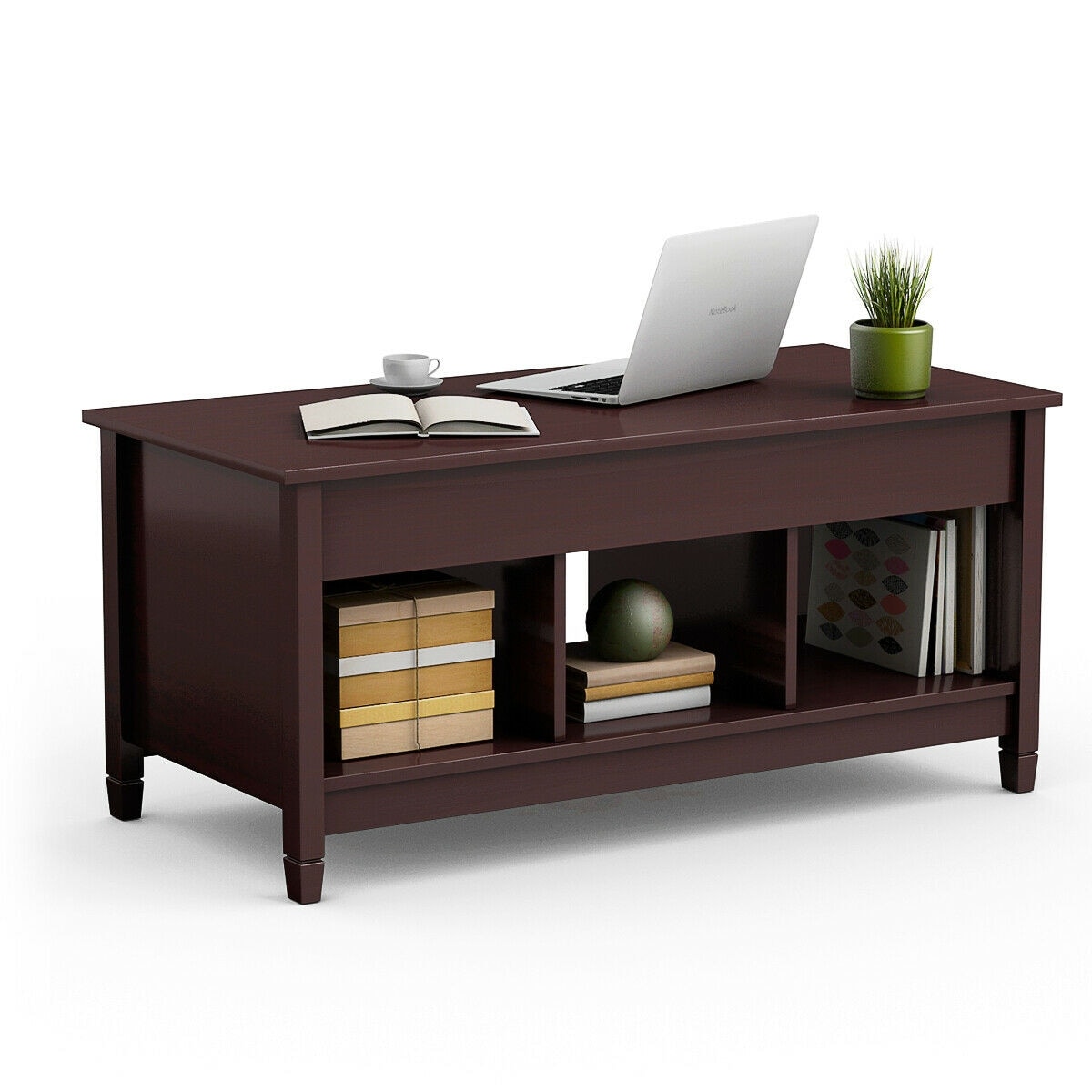 Costway Lift Top Coffee Table W Hidden Compartment And Storage Shelves Modern Furniture As Pic Costway Lift Top Coffee Table W Hidden Compartment And Storage Shelves Modern Furniture As Pic