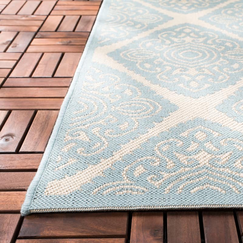 SAFAVIEH Beach House Phyllis Indoor/ Outdoor Waterproof Patio Backyard Rug