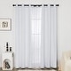preview thumbnail 91 of 99, Deconovo Wave Line with Dots 52 Width Curtains Pair(2 Panel) 42x72 Inch - Light Grey