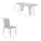 preview thumbnail 4 of 9, Tanya Contemporary 7-Piece Dining Set with Sintered Stone and Walnut-Finished Tabletop
