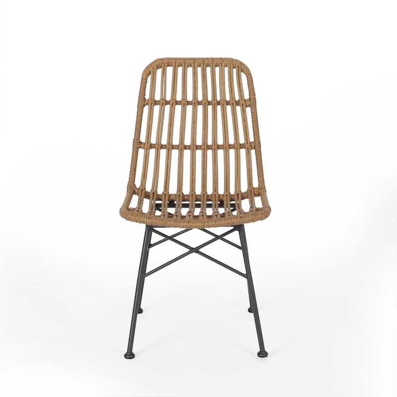 Sawtelle Outdoor 6-Seater Wicker Dining Set by Christopher Knight Home