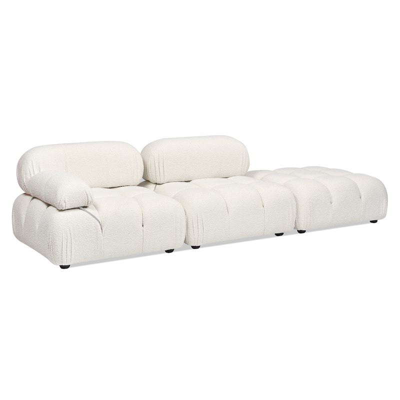 Marcel 109.5" Bubble Modular Modern Chaise Sofa