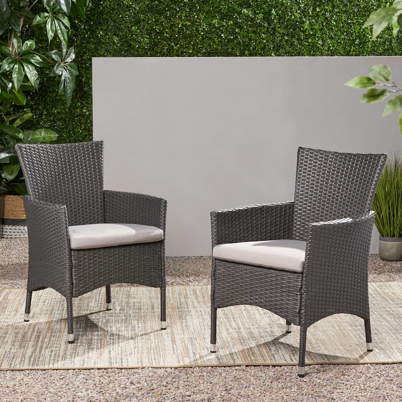Outdoor Wicker Dining Chair(Set of 2)