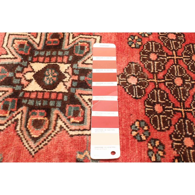 ECARPETGALLERY Hand-knotted Andelz Red Wool Rug - 3'3 x 4'11