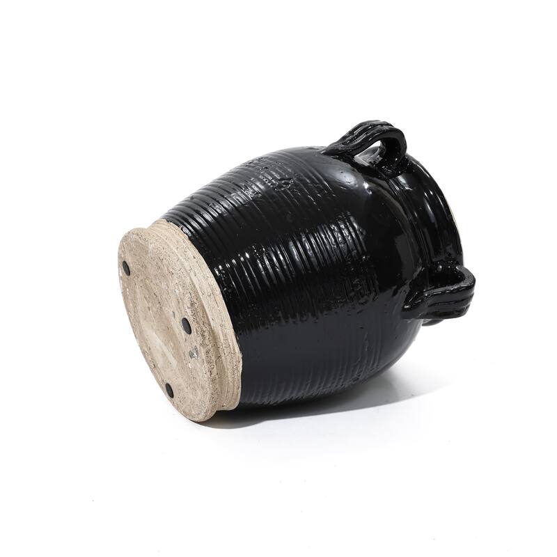 Black Jug Terracotta Round Vase (Single)