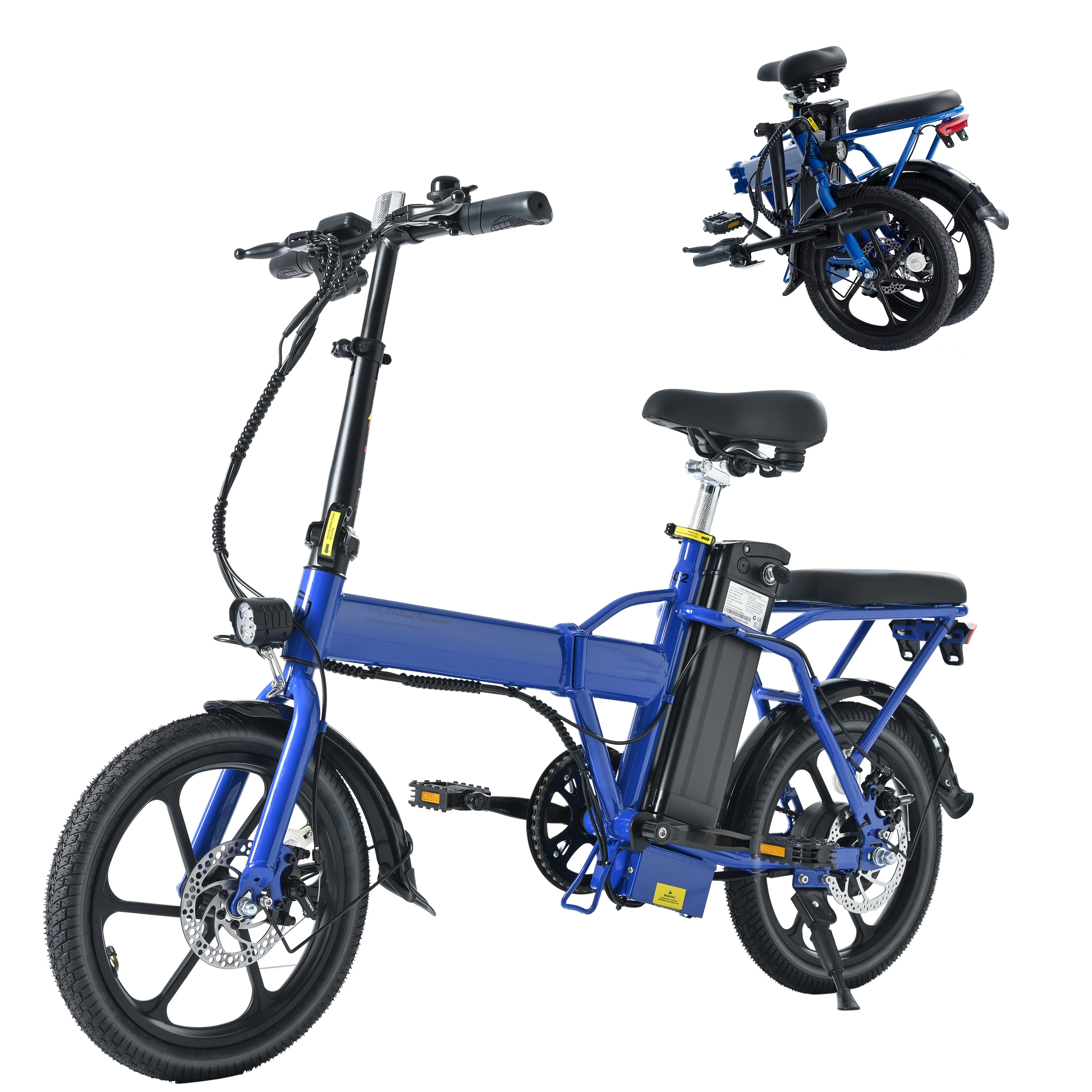 Adult Electric Bicycles 500 W Motor MPH Max Speed, 16inch