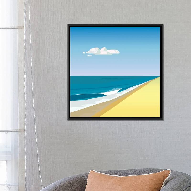 iCanvas "Rothko Beach" by Charles Harker Framed Canvas Print