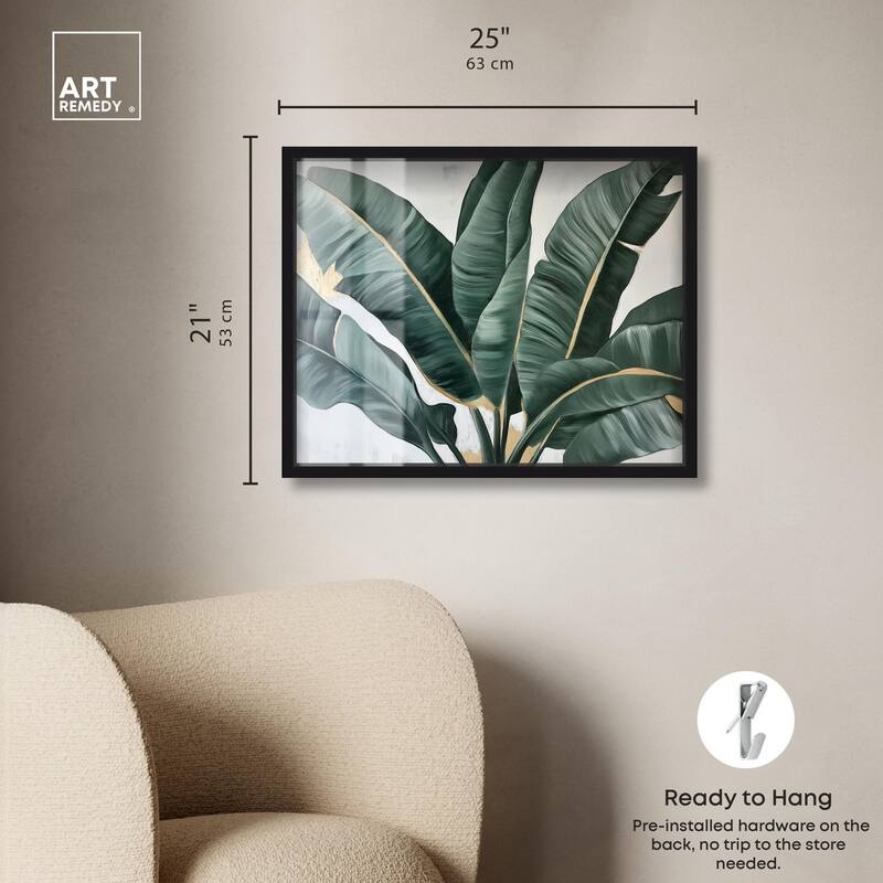 Jungle Jewel Jade II Shadowbox by Art Remedy