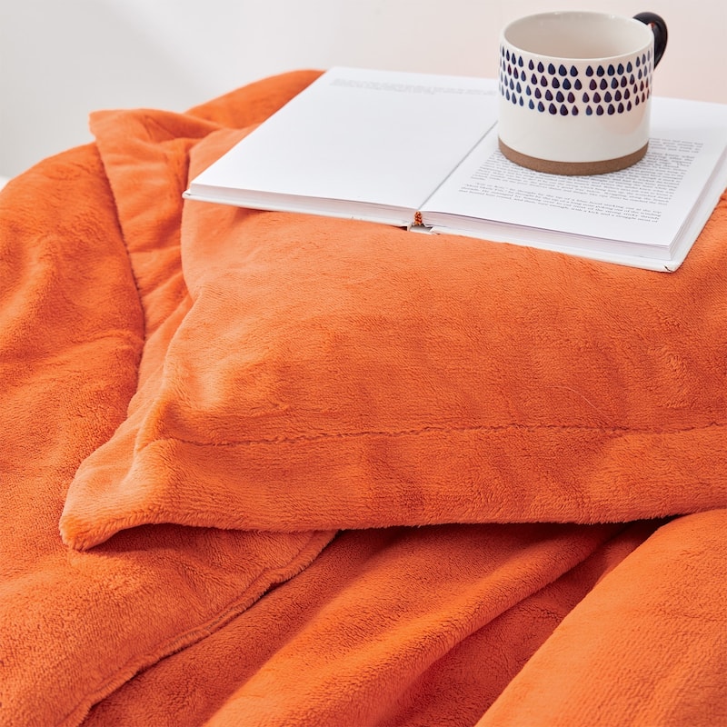 Neon Nights - Coma Inducer® Oversized Comforter Set - Neon Orange