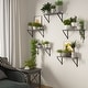 preview thumbnail 4 of 6, Wallniture Bora 17"x6" Floating Shelves for Bathroom Organization and Storage, Gray (Set of 5)