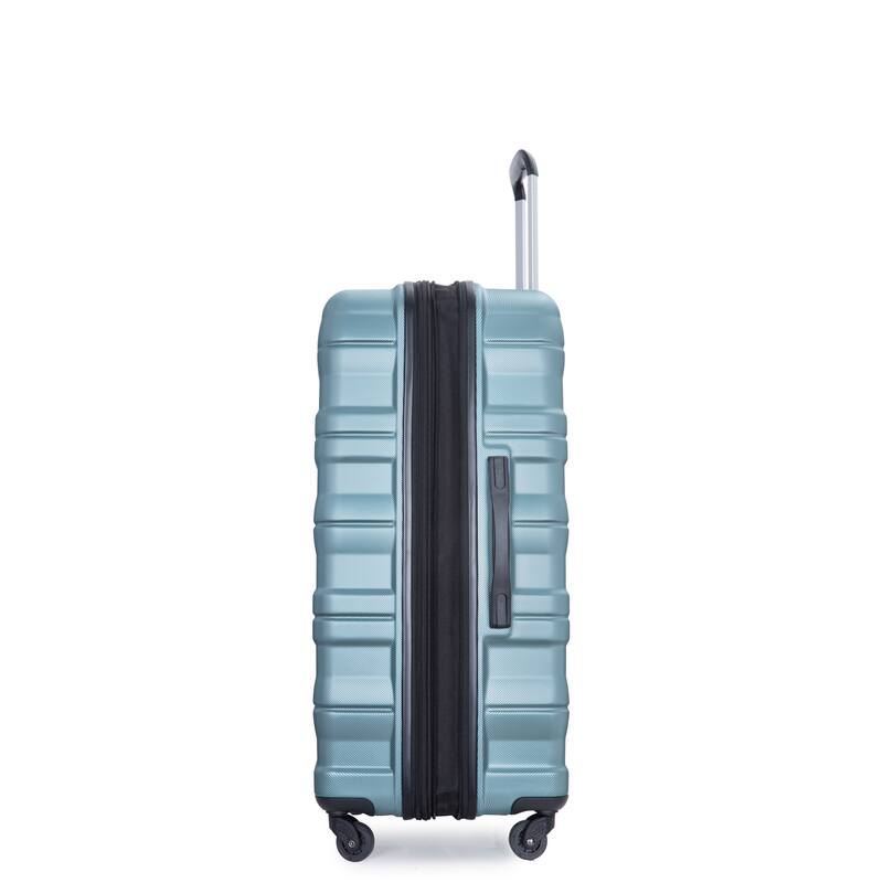 3 Piece PC Expandable Luggage Sets, Modern Lightweight Durable Suitcase with TSA Lock, Two Hooks and Spinner Wheels
