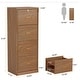 preview thumbnail 2 of 34, 4 Drawer Wood File Cabinet with Lock for Home Office