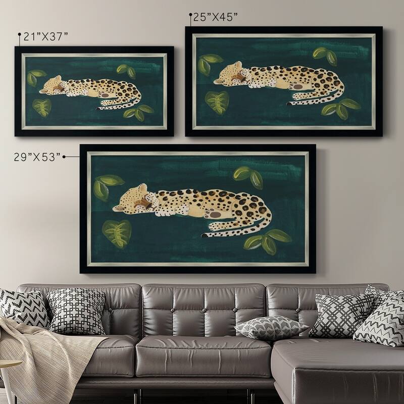 Lethargic Leopard II Premium Framed Canvas- Ready to Hang