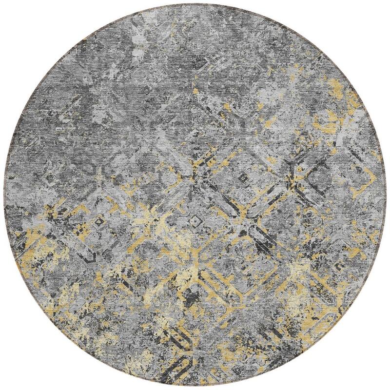 HomeRoots Geometric Transitional Rectangle Outdoor Rug