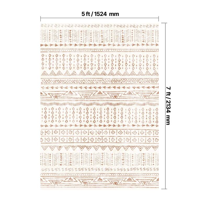 Large Area Rug Floor Mat Modern - 6' x 7'