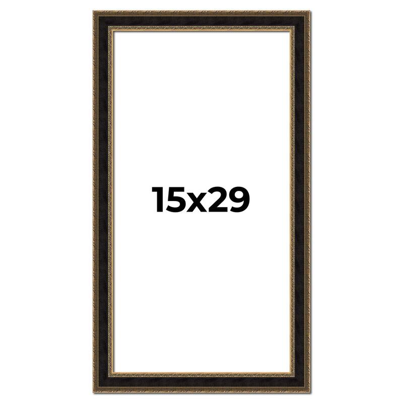 15x29 Frame Gold Antique Vintage Sold Wood Picture Frame | 1.75 Inch