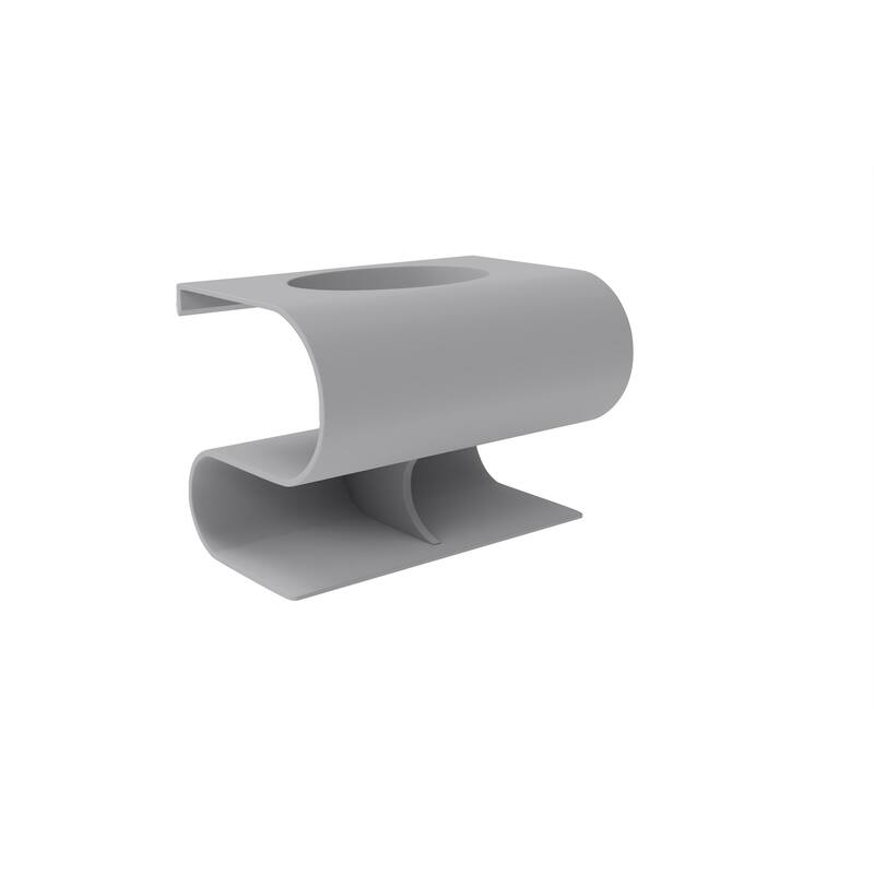 Soprano 30" Wall Mounted S Shape Sink with Shelf - No Faucet Hole